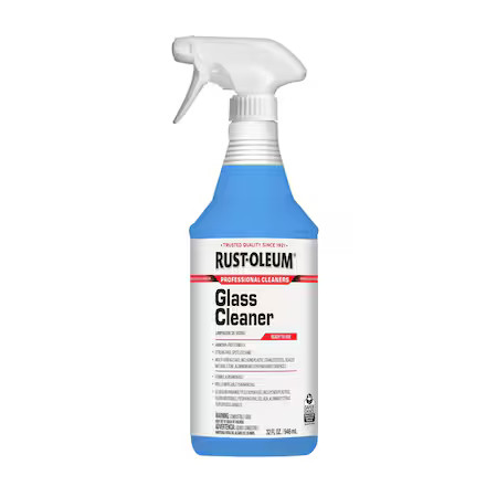 Rust-Oleum Professional Cleaners 352245 Liquid Glass Cleaner, 32 Oz, Blue,