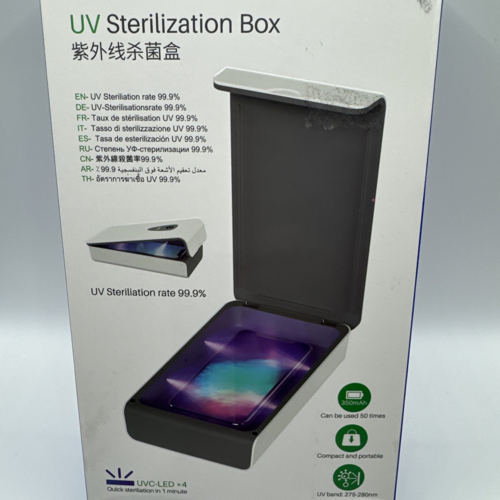 Hoco UV Sterilization Box Item Sanitizer NIB
