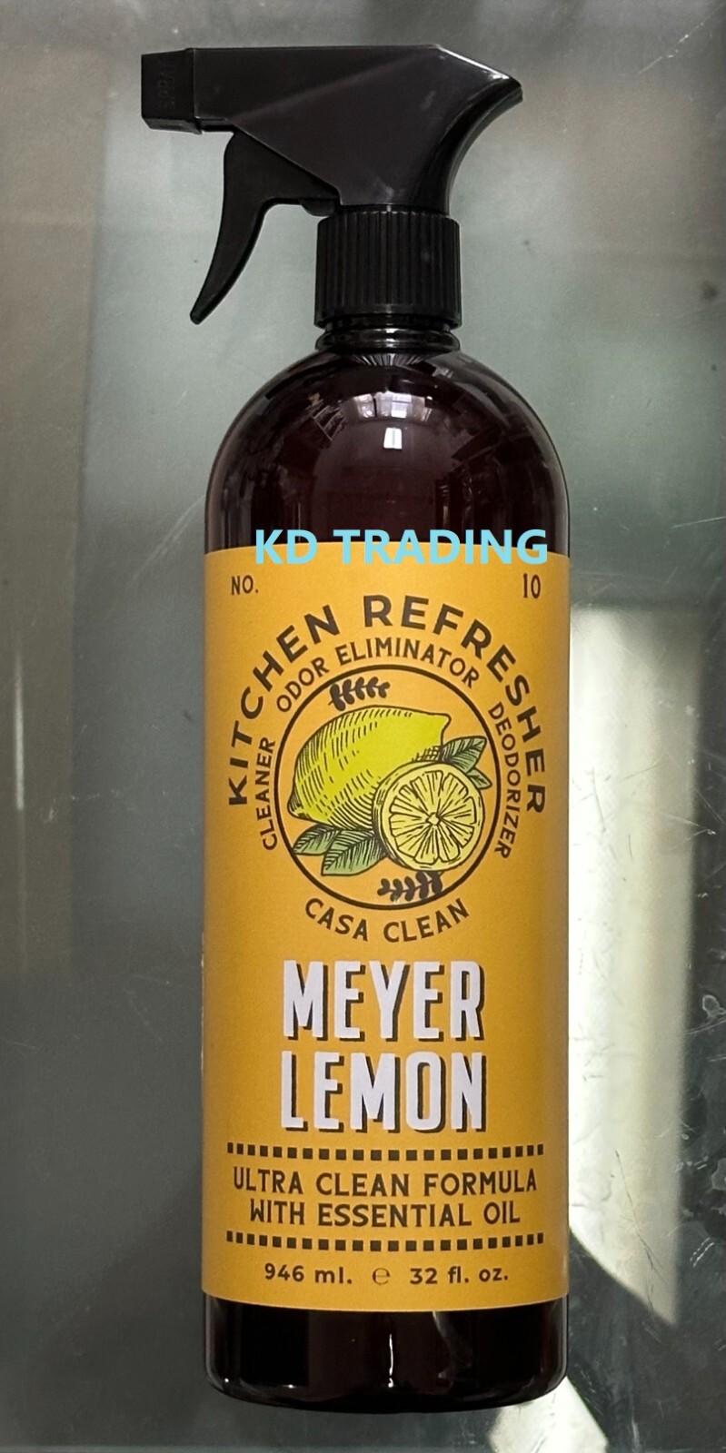KITCHEN REFRESHER Cleaner Odor Eliminator Deodorizer 946ml MEYER LEMON OIL