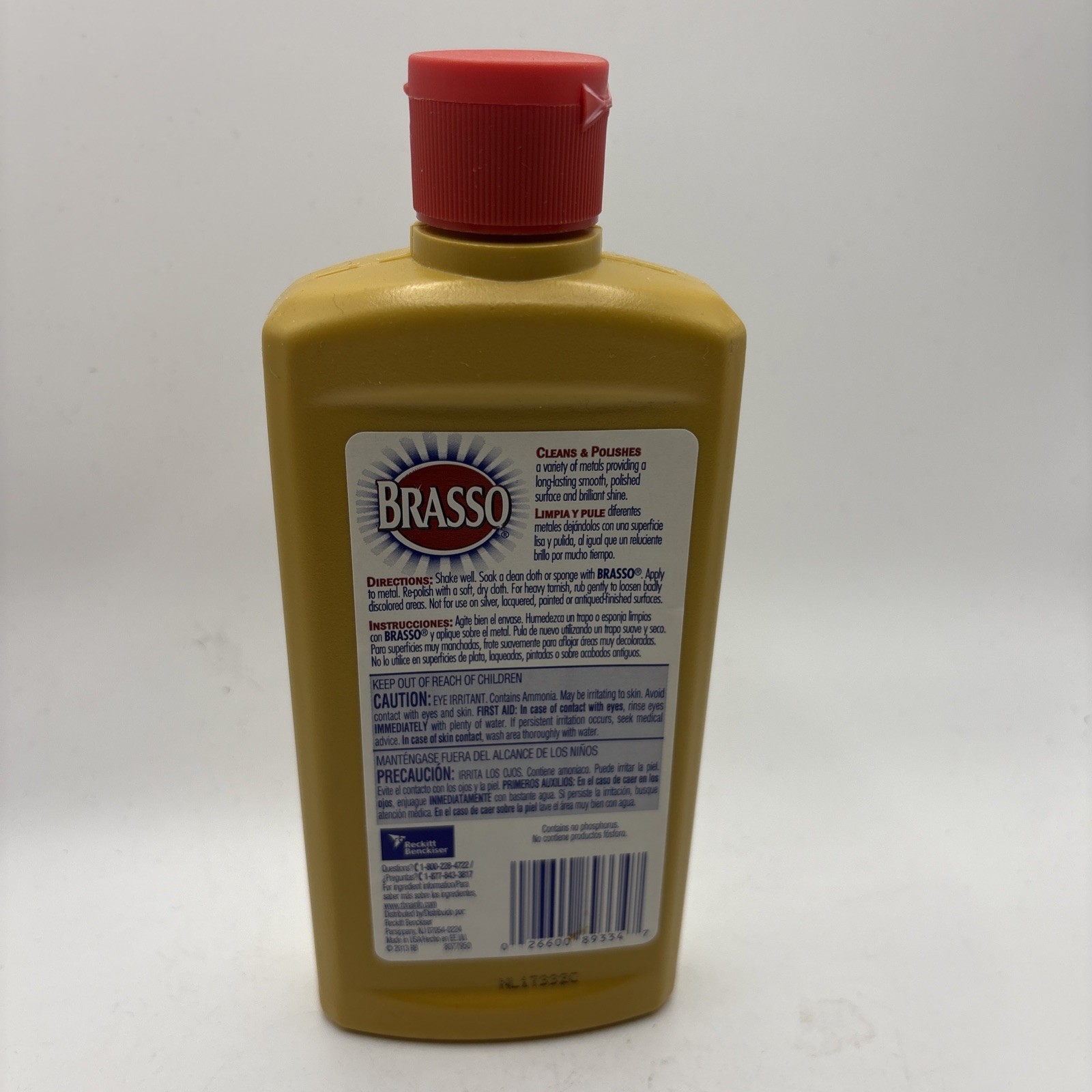BRASSO Metal Polish 8fl Oz Used About 95% Full