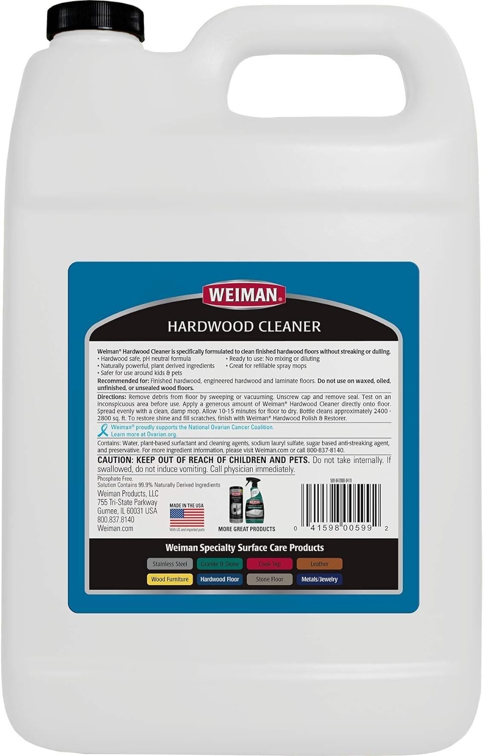 Hardwood Floor Cleaner – No Sticky Residue – Safe for Finished Wood Surfaces