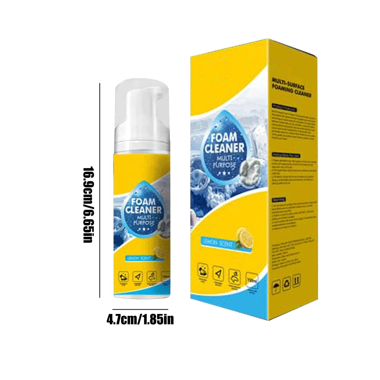 Multi-Enzyme Foam Cleaner,All-Purpose Deep Cleaning Spray For Car,Kitchen,Sofa