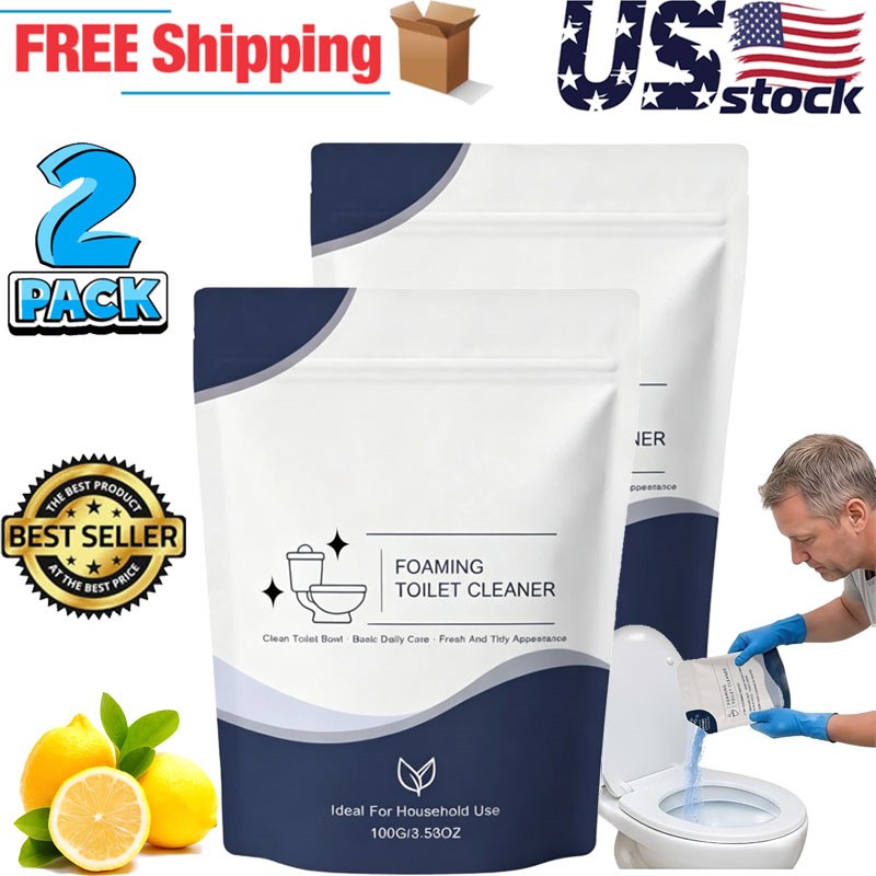 2PC Restorabowl Foaming Cleaning Powder Fresh Scent Fast Dissolving Daily Care