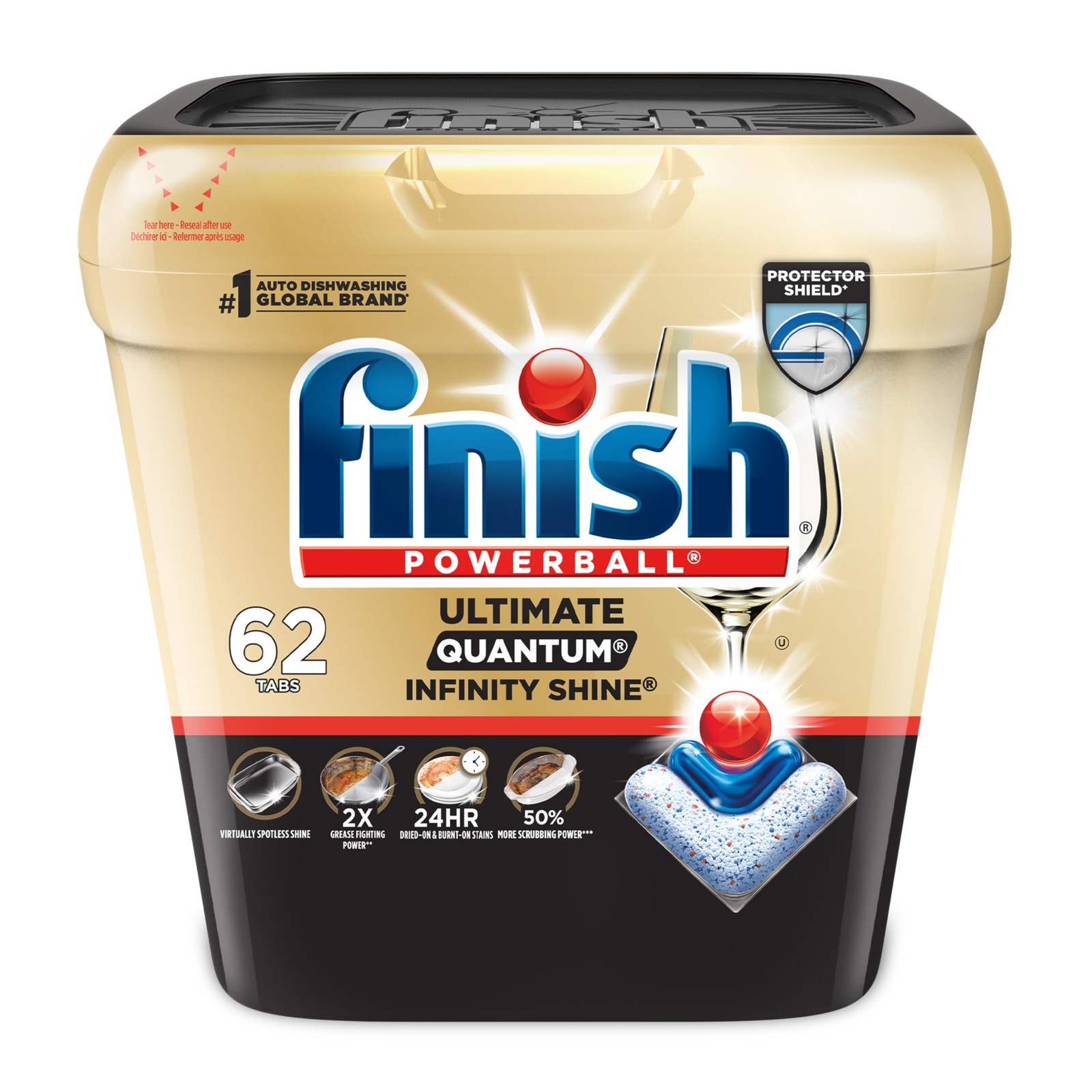 Finish Ultimate Quantum Infinity Shine Dishwasher Pods, New & Improved Formul…