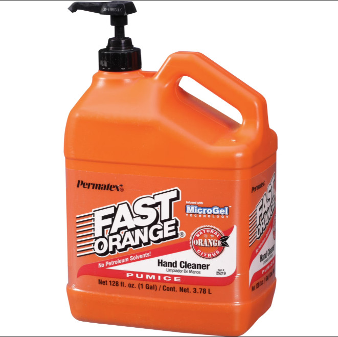 (4 pack) Permatex Fast Orange Pumice Hand Cleaner, 1 Gal