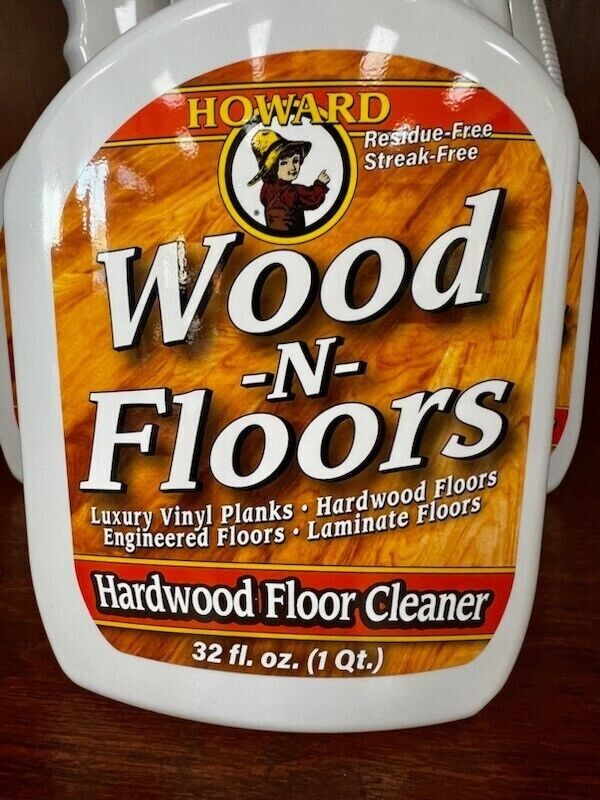 Howard’s WOOD-N-FLOORS HARDWOOD FLOOR CLEANER, 32 oz – USA Made