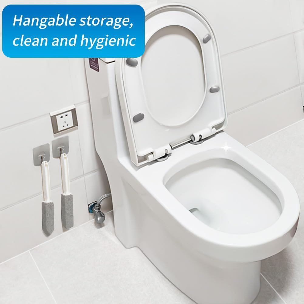 4TH Pumice Stone Toilet Bowl Cleaning Stick with Extra Large Handle,Cleans Away