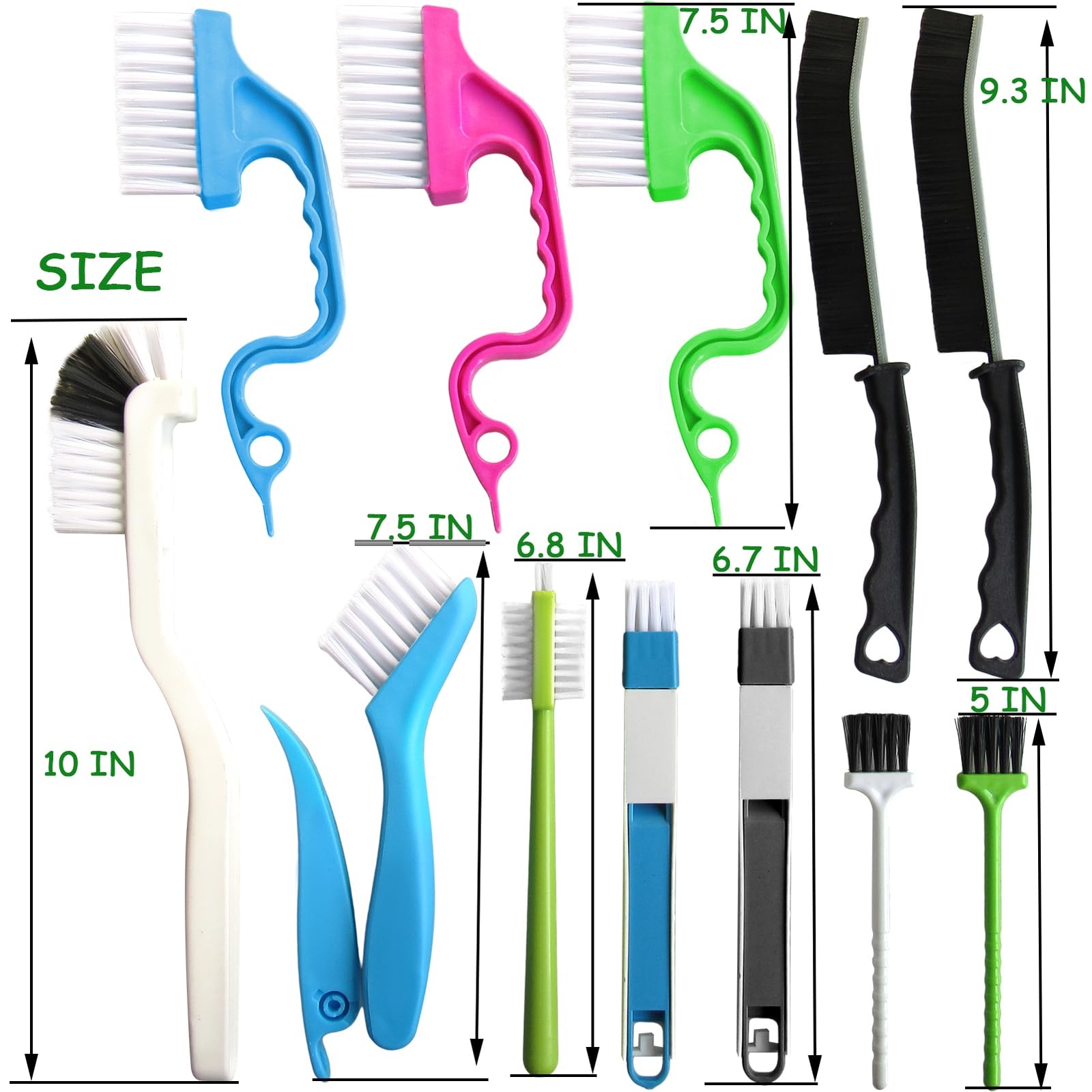 12pcs Small Cleaning Brush Crevice Gap Cleaning Brushdoor Window Track Groove Co