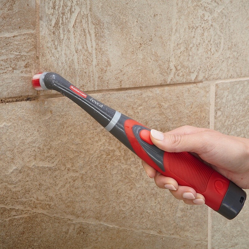 Power Scrubber Tool W/ Multi-Purpose & Grout Heads Water Resistant Fast Cleaning
