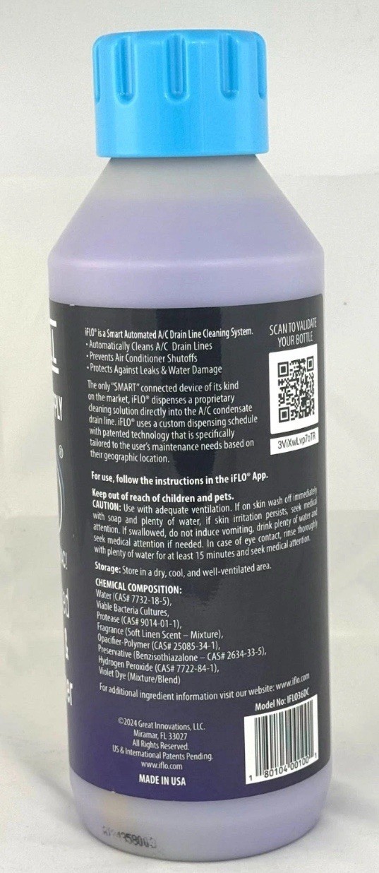 Iflo Refill Smart Automated A/C Drain Line & Pan Cleaner Up To 3 Months Supply
