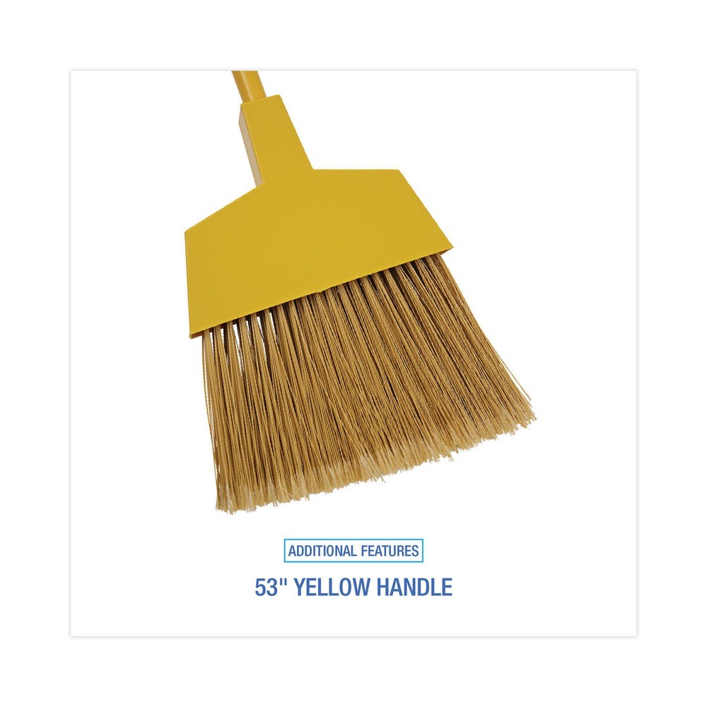 Boardwalk 932M 53″ Handle Poly Bristle Angler Broom – YEL (1-Dozen) New