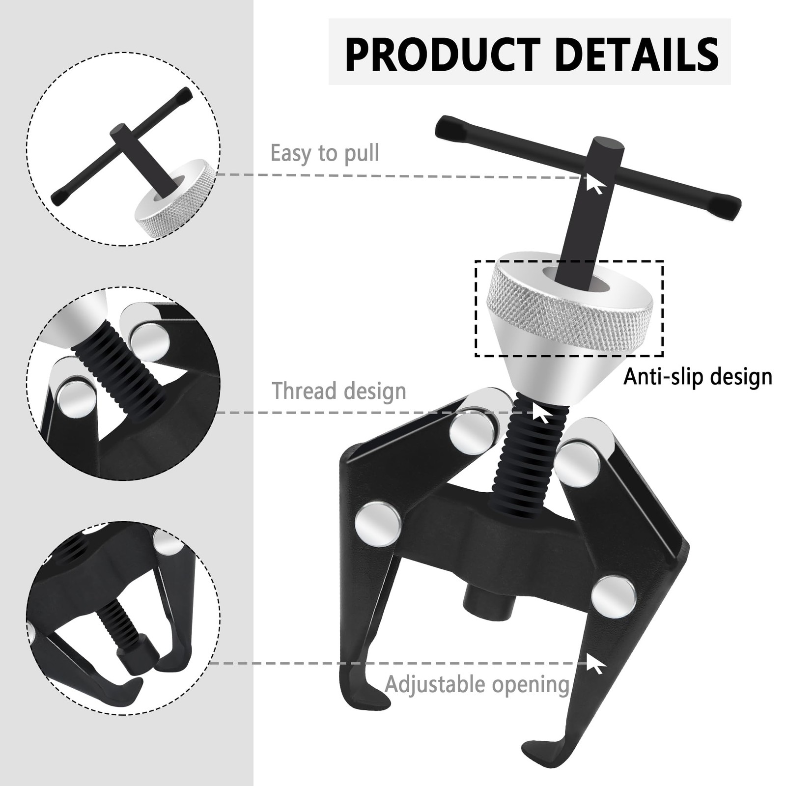 Stacool Windshield Wiper Arm 5.25×3.15×1.3 inch, Puller Kits