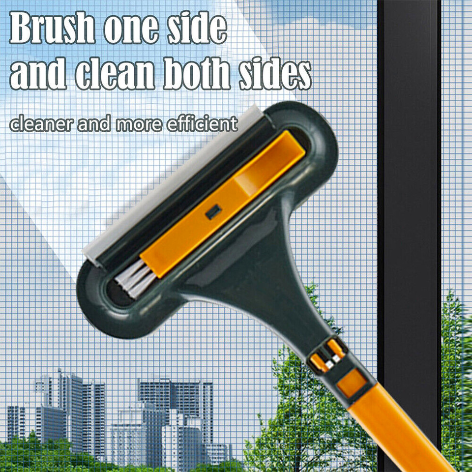 2in1 Glass Cleaning Brush Car Windshield Home Window Glass Universal Detachable