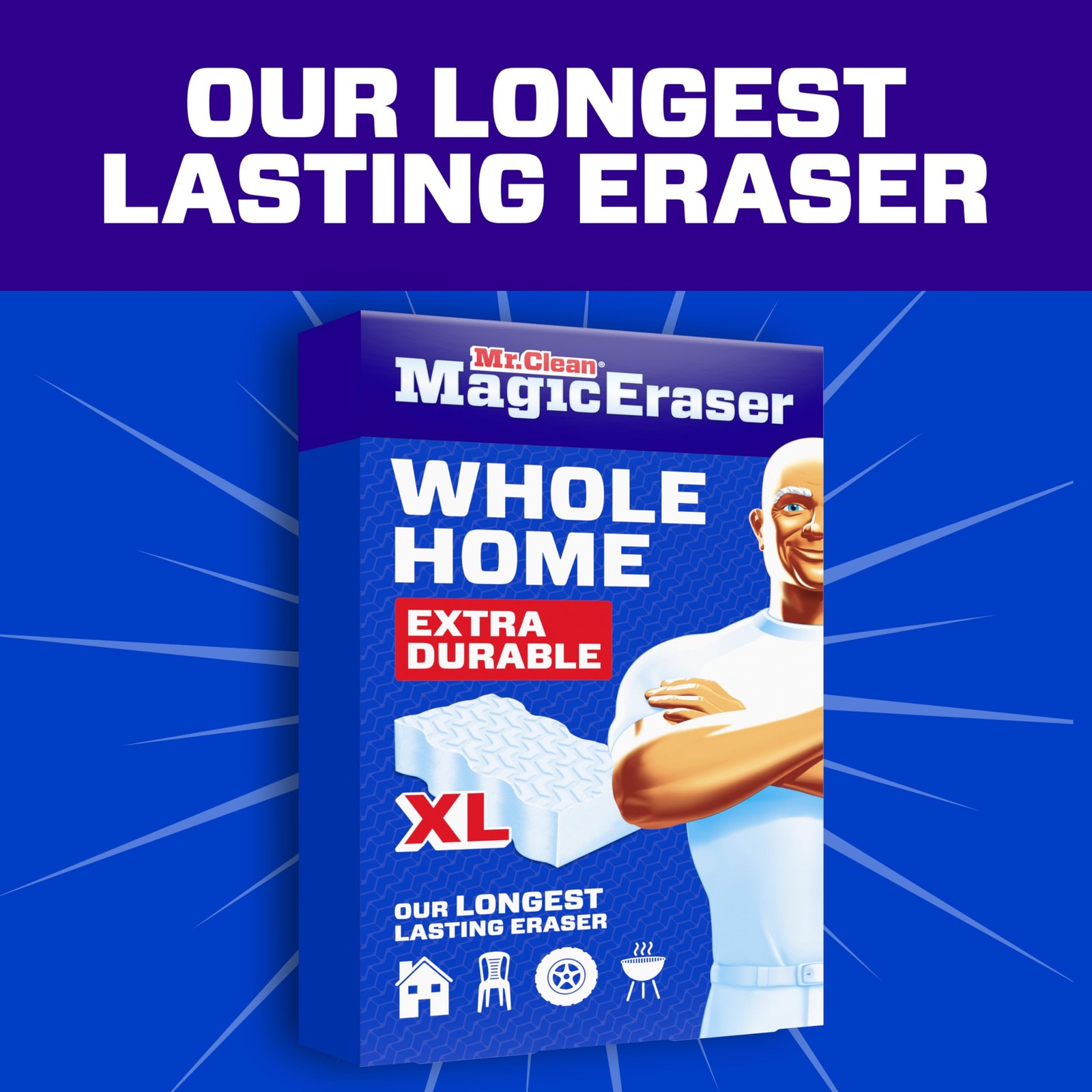 Mr Clean Magic Eraser Sponge All Purpose Cleaner Long Lasting Cleaning Scrubber