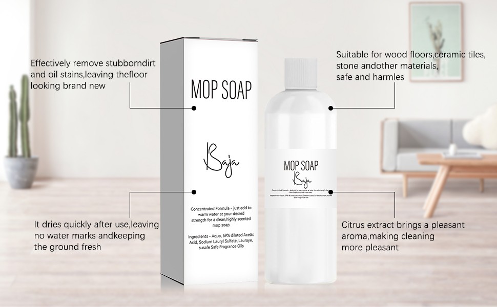 pensai Mop Soap for Floor Cleaning,R and W Mop Soaps,Mais Mop Soap