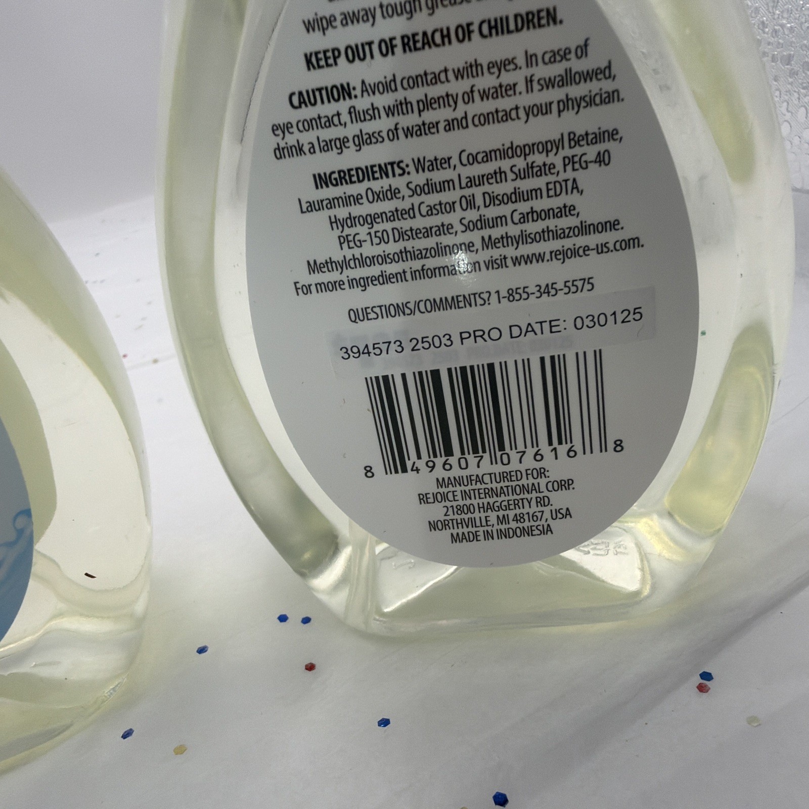 Homebright Free & Clear Foaming Dish Spray Dye-Free 10 fl oz 2 Pack