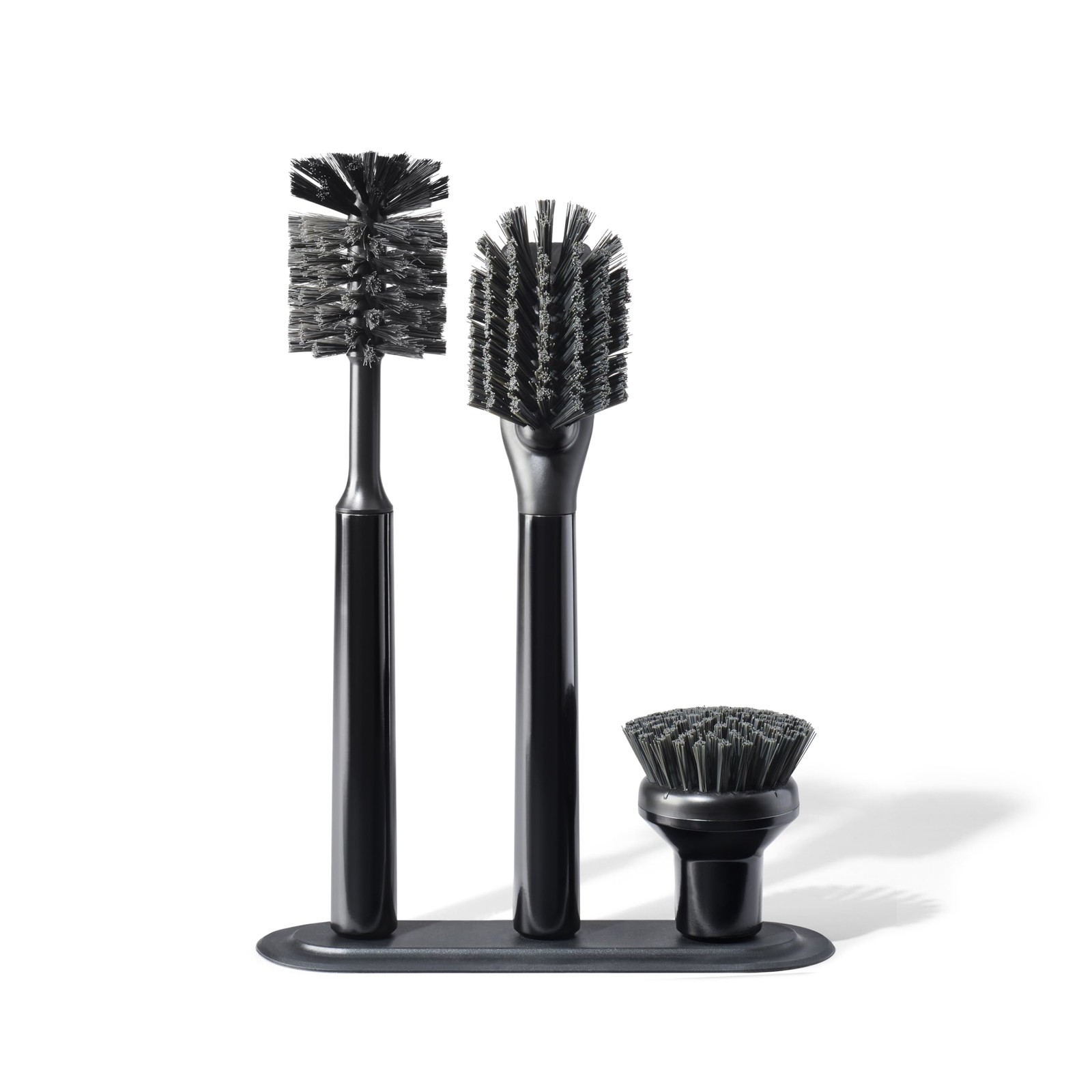 Ionic Brush Set, Magnetized to Stand Upright, Stainless Steel with Replaceabl…