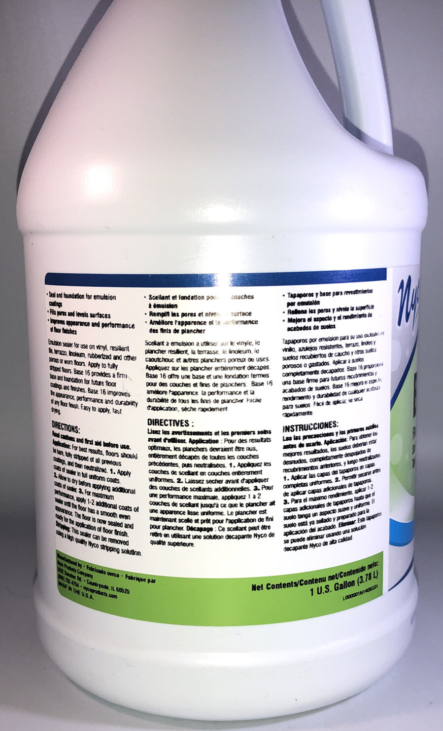 Nyco NL140 Base 16 Professional Floor Sealer 1 gallon-NEW-SHIPS N 24 HOURS