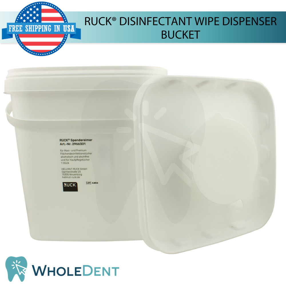 Ruck® Dis!nfectant Wipe Dispenser Portable Surface Cleaning Bucket