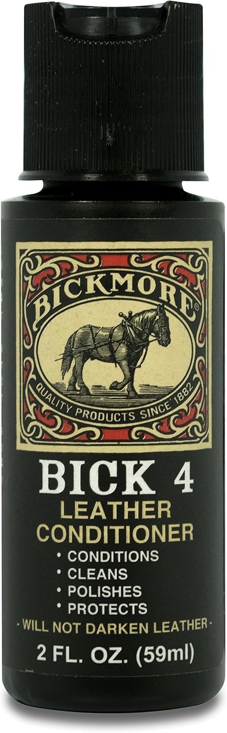 4 Leather Conditioner and Leather Cleaner 2 oz – Will Not Darken Leather – Safe