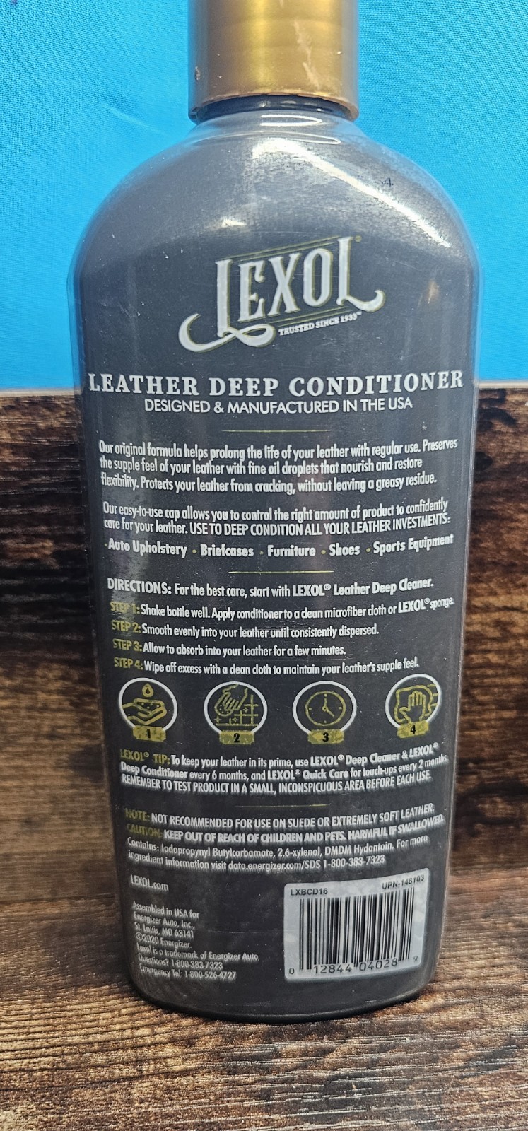 Lexol Step 2 Beige Liquid 6.5 to 8.0 pH Leather Conditioner 16.9 oz.