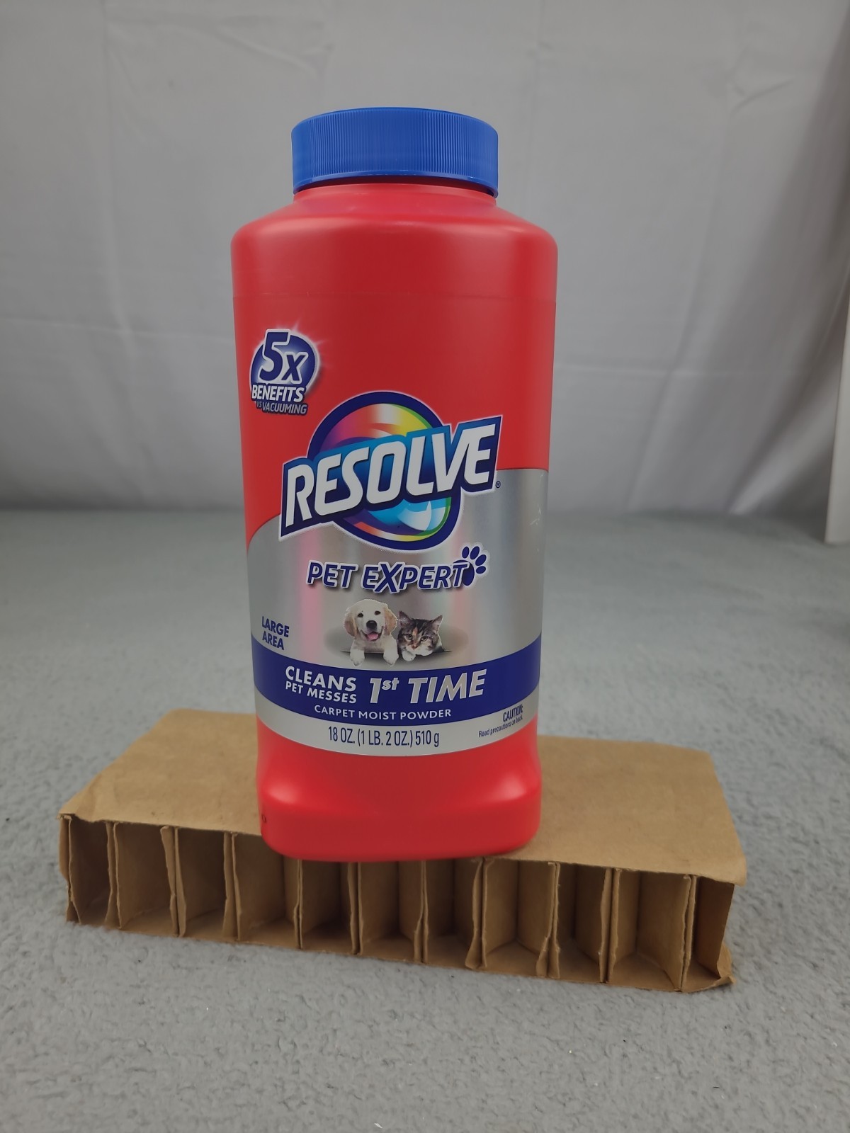 1x New Resolve Pet Expert Carpet Moist Powder Large Area 18 Oz Cleaner Dog Cat