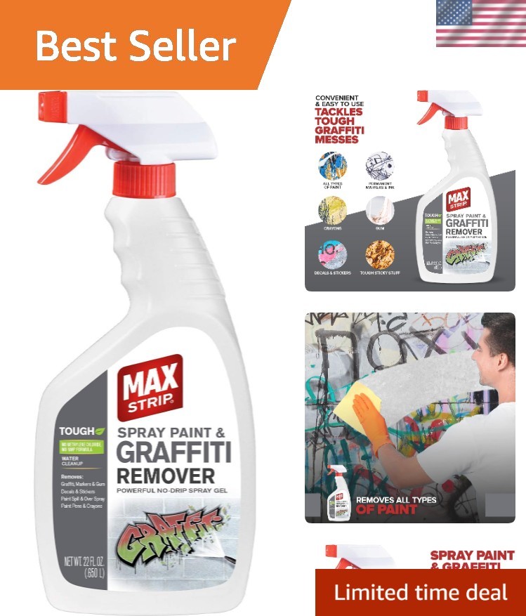 Fast-Acting 22 oz No-Drip Gel for Graffiti, Markers & More – Citrus Scent
