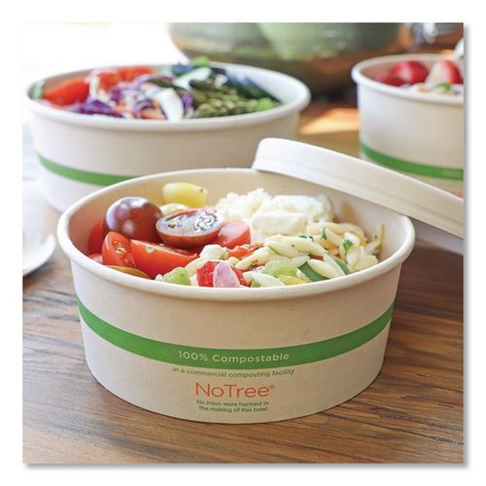World Centric BOLNT24W 5.9″ Dia Paper Lids for Bowls – Natural (300/CT) New