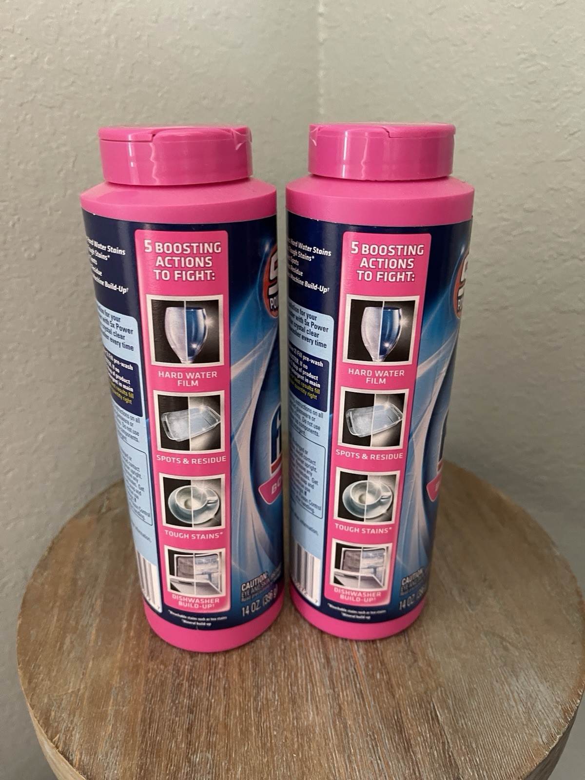 2 X Finish Booster Hard Water Powder Hard Water Lemon Sparkle Sealed 14 oz. Each