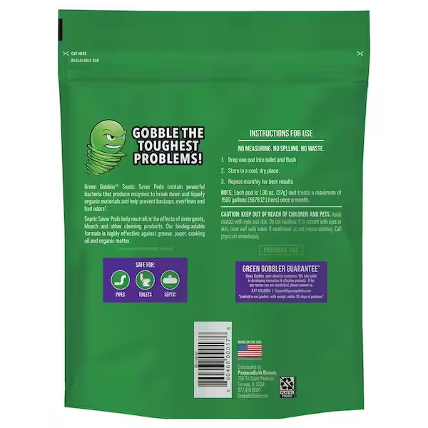 Green Gobbler Septic Tank Treatment Pods