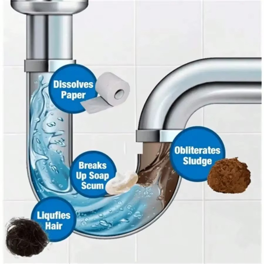 1~5x Wild Tornado Powerful Sink Drain Cleaner High Efficiency Clogging Cleaner