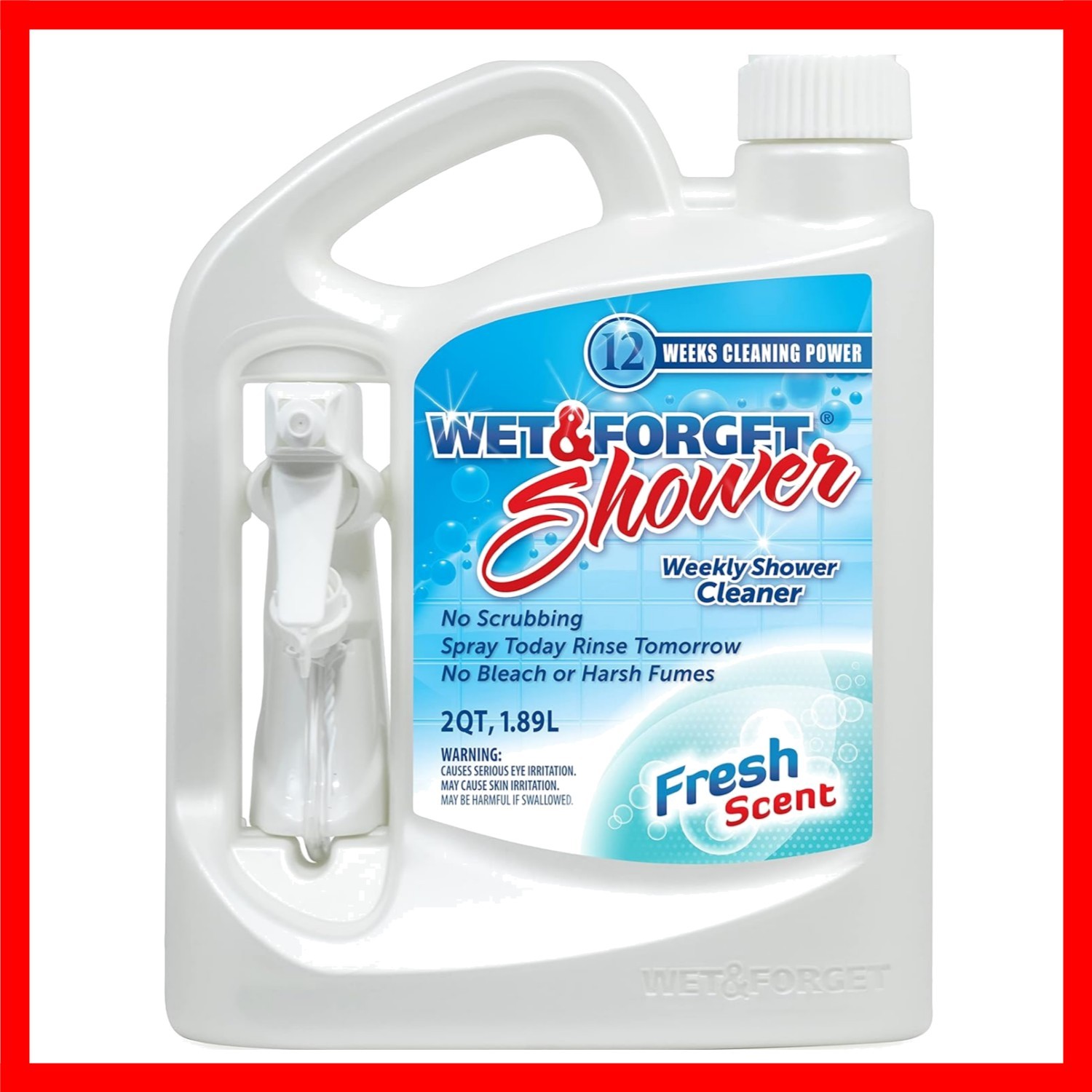 Shower Cleaner Spray Multi-Surface Weekly Application Requires No Scrubbing, …