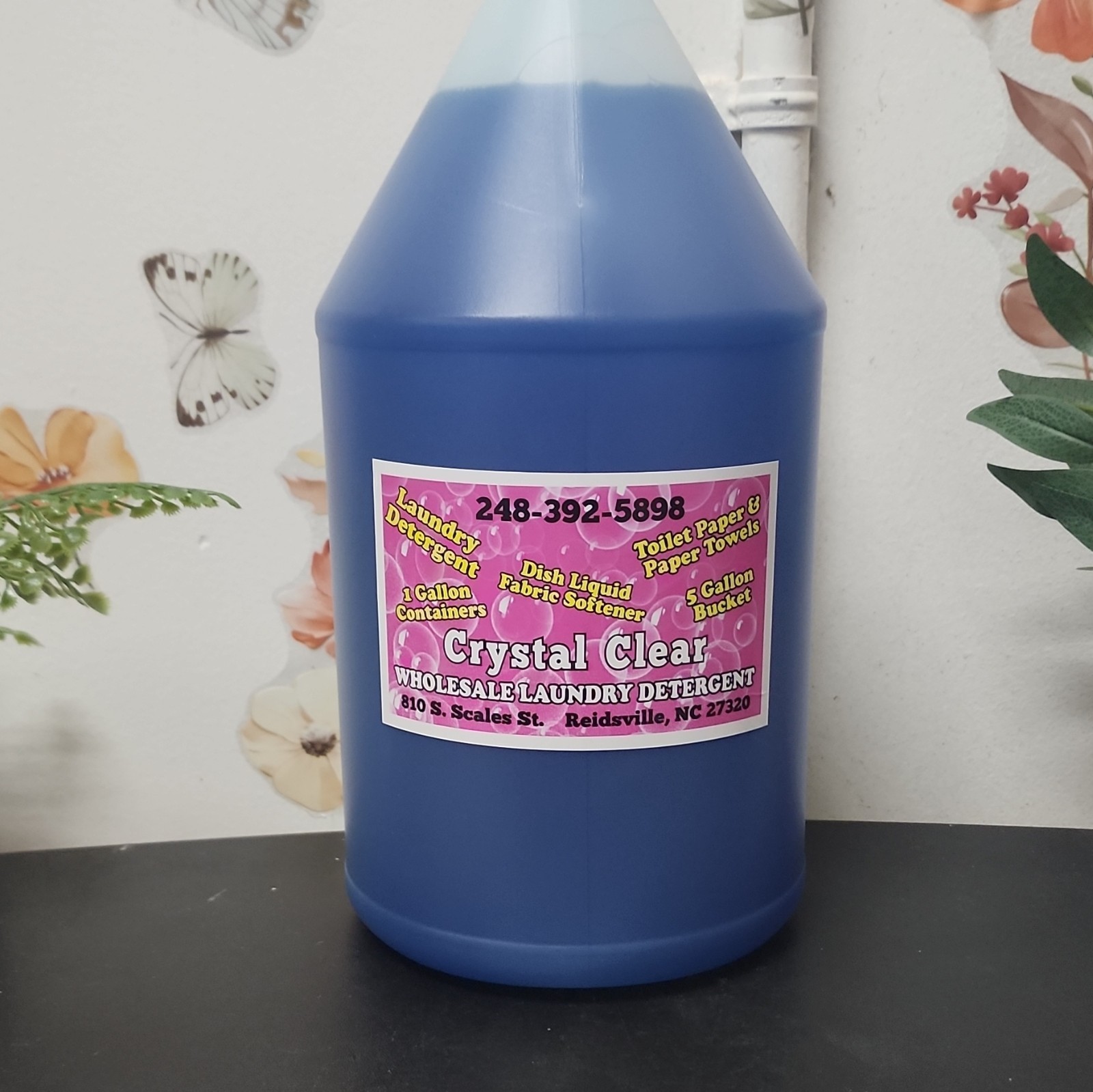 Crystal Clear Laundry Detergent Liquid – 1 Gallon /LIKE TIDE/ BIOGRADABLE
