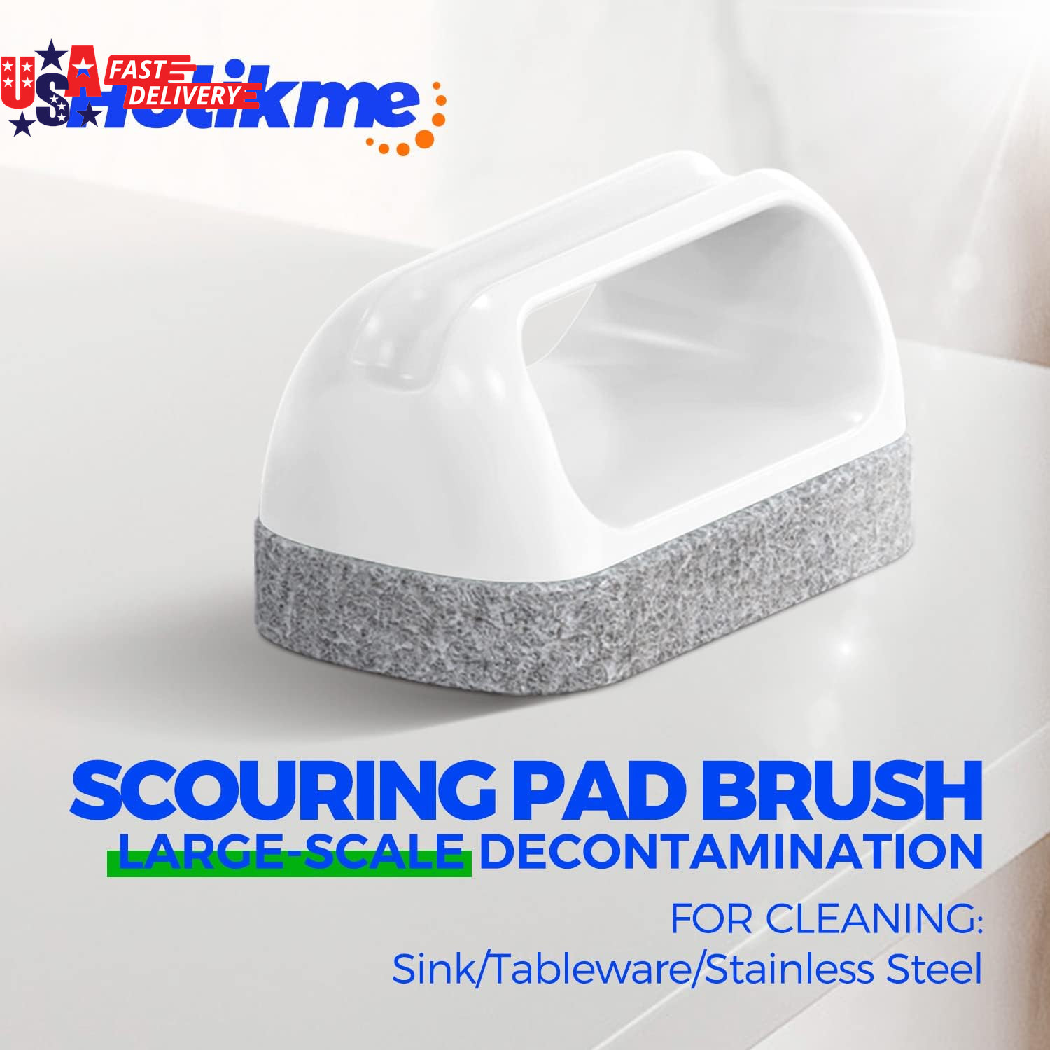 7 Pack Deep Cleaning Brush Set, Scrub Brush, Grout Brush, Pool Brush, Scrub Pads
