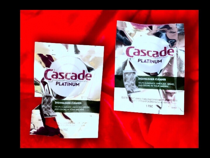LOT of 2 Packs : Cascade Platinum Dishwasher Cleaner Fresh Scent, 1 Pod Per Pack