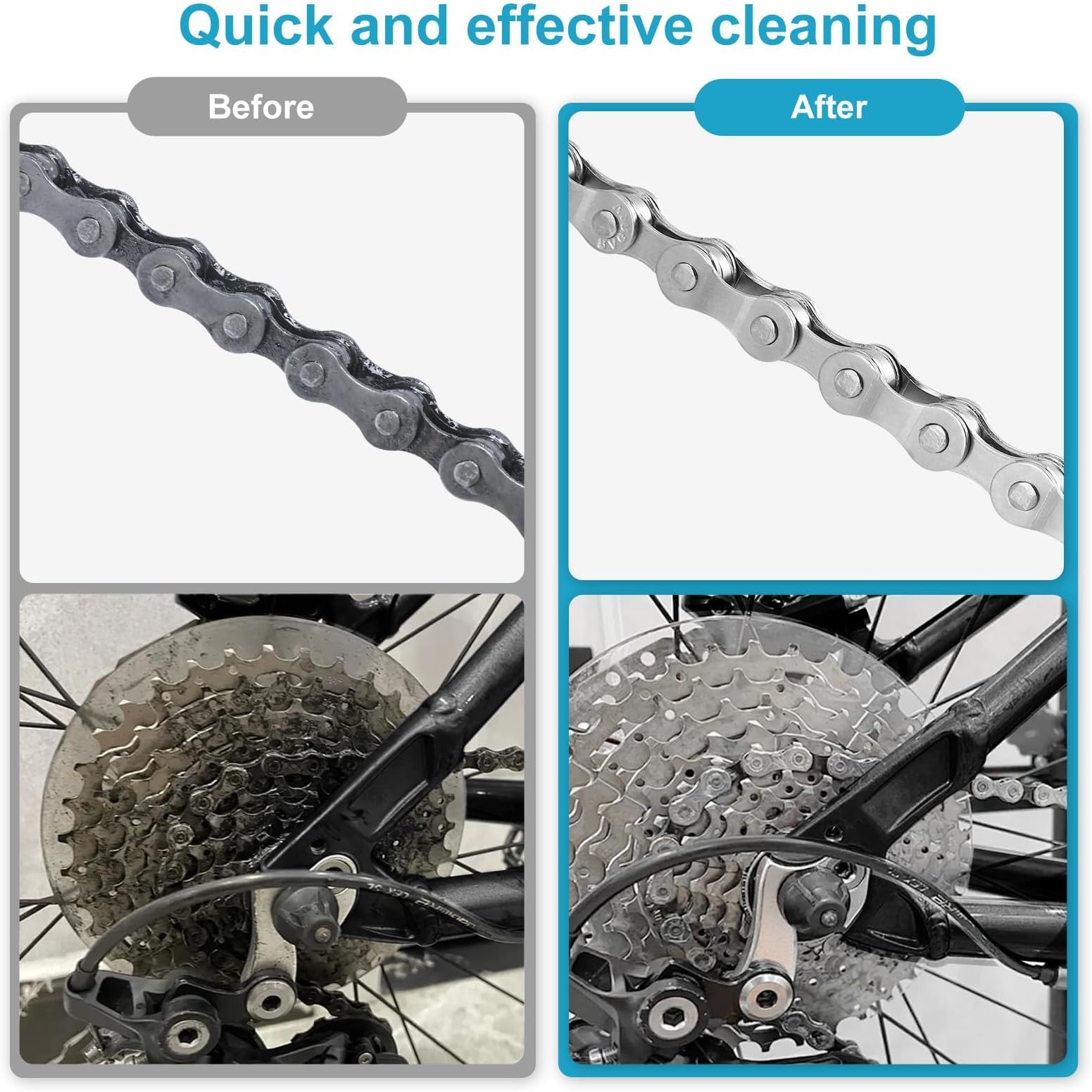 CHUMXINY Bike Chain Degreaser, 17 fl oz Spray Non-foaming Design for MTB/Grav…