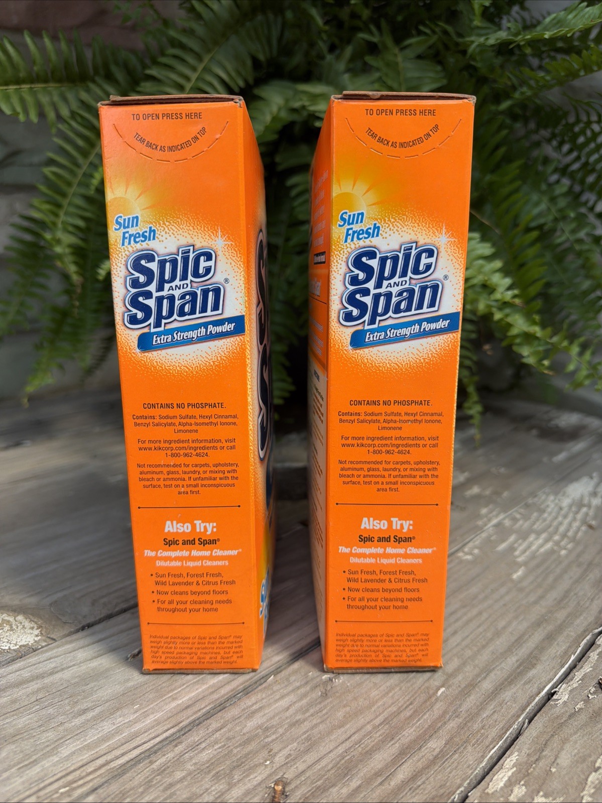 2 Spic and Span Extra Strength Powder Sun Fresh 27 OZ 1lb 11 oz NOS Discontinued