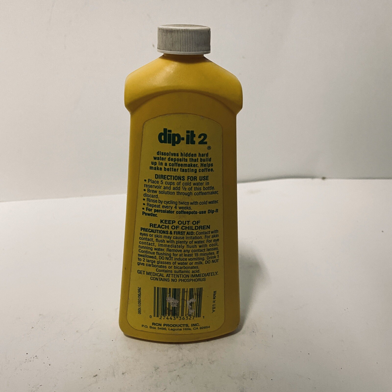 Dip It 2 Dissovles Hard Water Deposits Vintage 7oz
