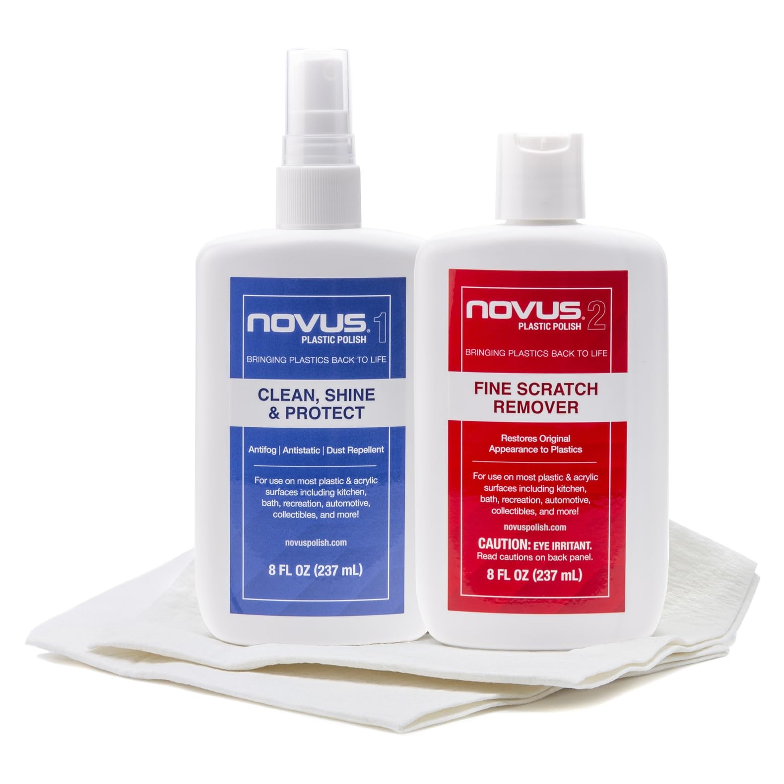 pk28 | Plastic Clean & Shine #1 Fine Scratch Remover #2 And Polish Mates Pack |