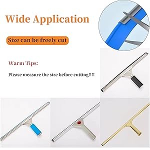 2 Pcs 41 Inch Squeegee Replacement Rubber Blade, Household Silicone Squeegee