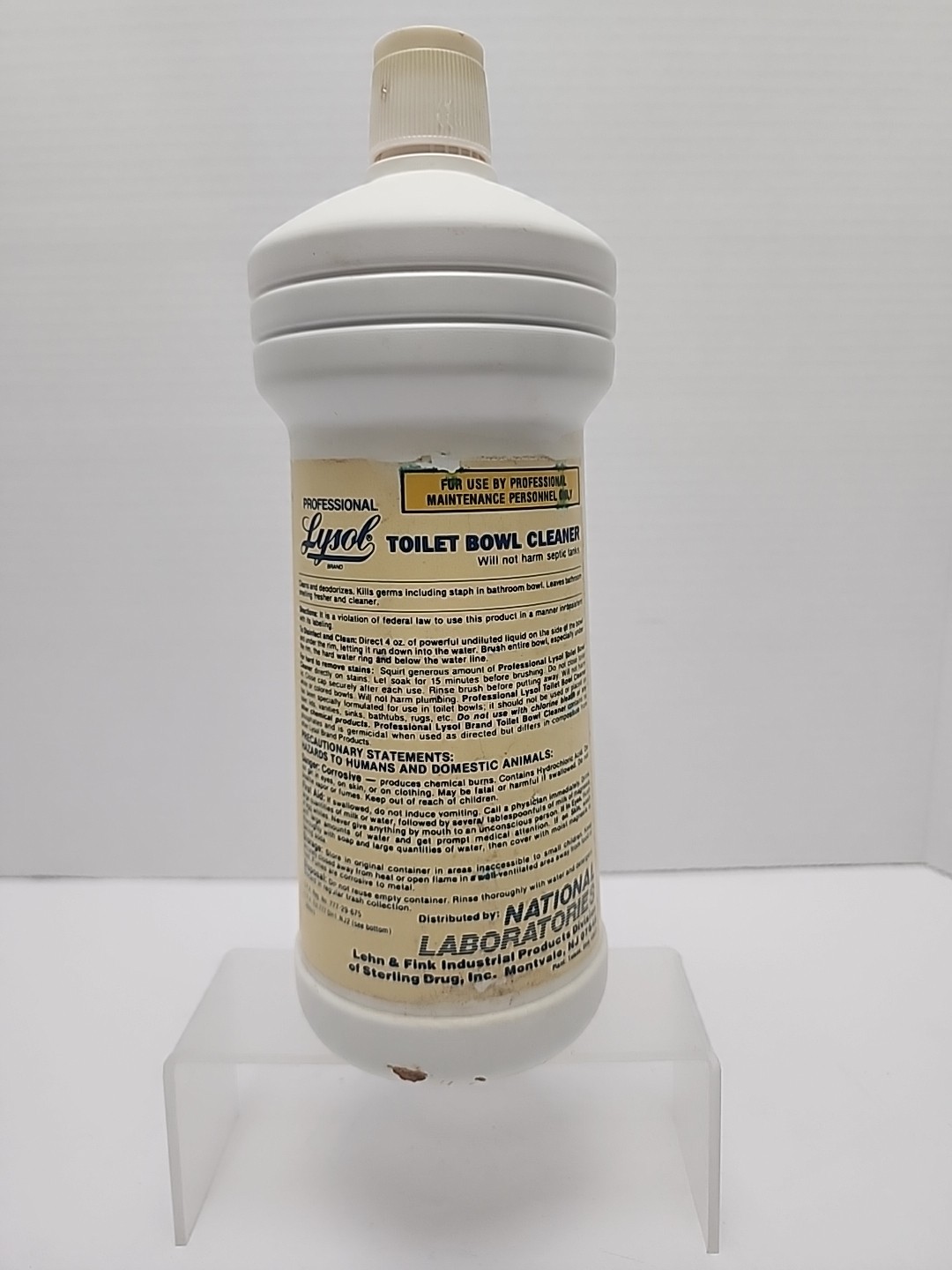 Lysol Toilet Bowl Cleaner Professional 32 oz Discontinued 90s? Full Bottle