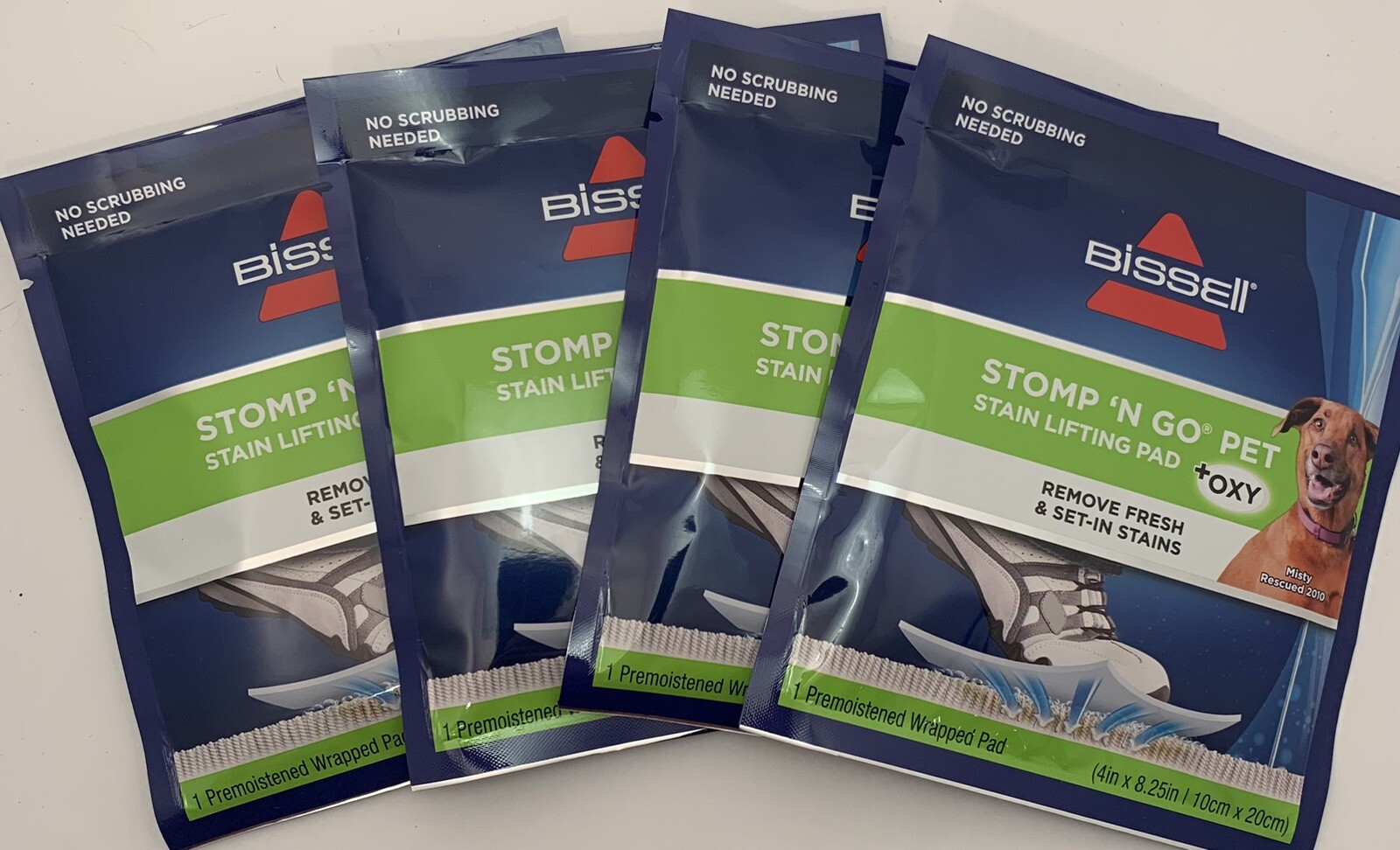 Stomp ‘n Go Pet Stain Lifting Pads 4 Pack New Factory Sealed