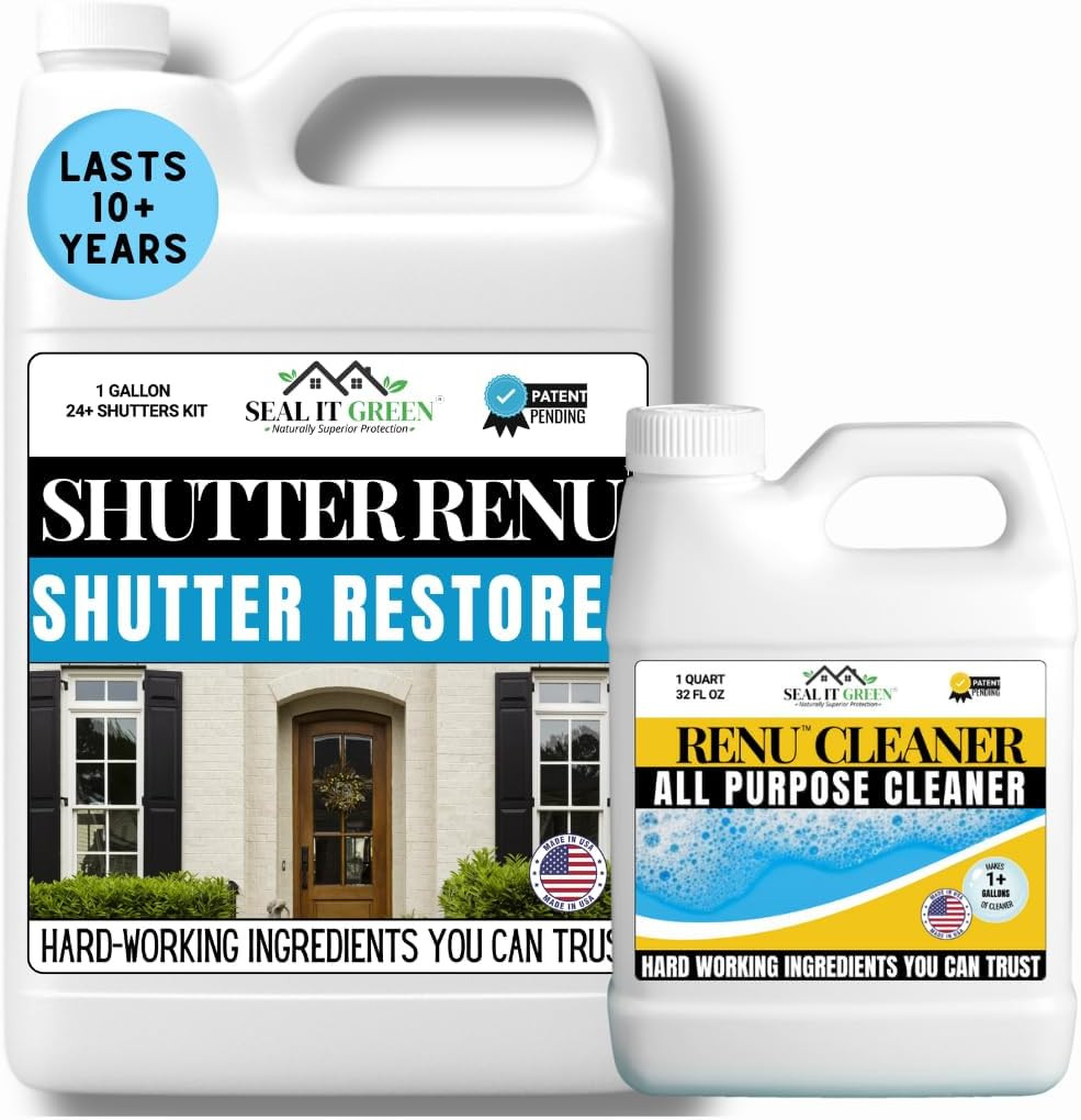 Wipe on | Advanced Color Restorer & Protectant for Faded Shutters | Plastic Car