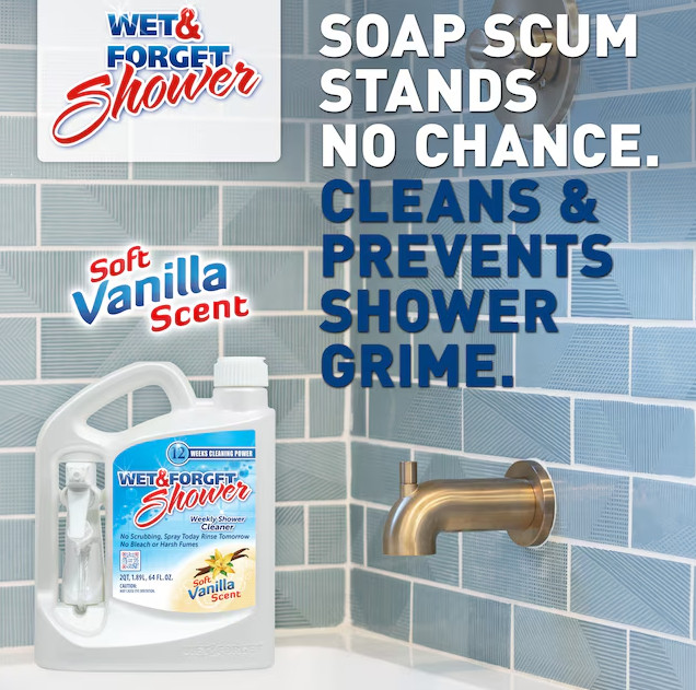 Wet & Forget 64 Fluid ounce(s) Soft vanilla essence Shower and Bathtub Cleaner