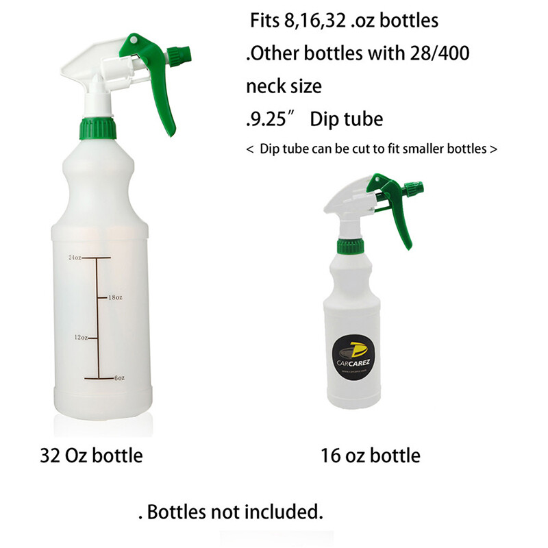 CarCarez Heavy Duty Chemical Resistant Trigger Sprayer Spray Bottle Nozzle Head