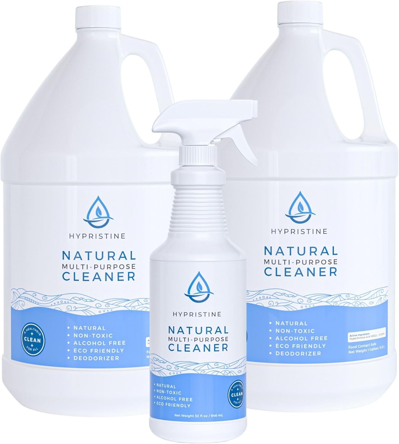 NEW,Natural Multipurpose Surface Cleaner, 32 fl oz Spray Bottles, 12 Pack