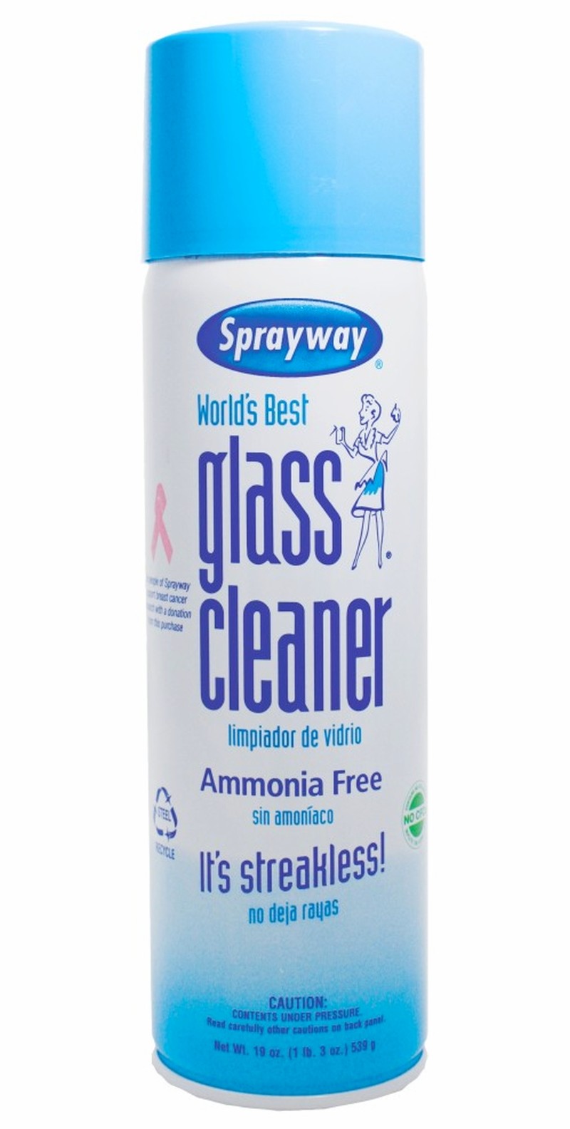 fOaMinG GLASS CLEANER Aerosol spraY FOAM 19oz ammonia free clean SprayWay Sw050r