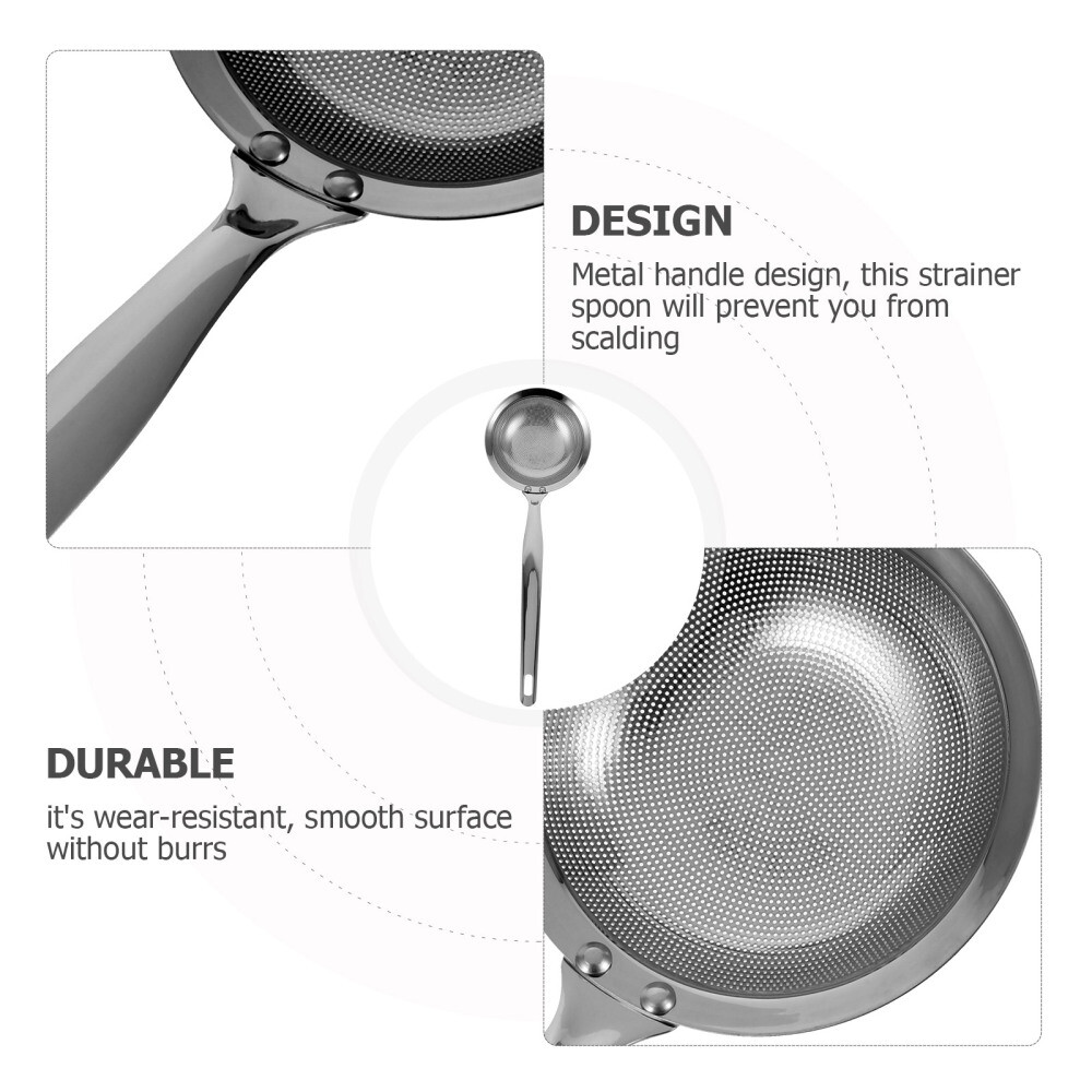Food Strainer Hot Pot Stainless Skimmer Spoon Oil Skimmer Soup Strainer Kitchen