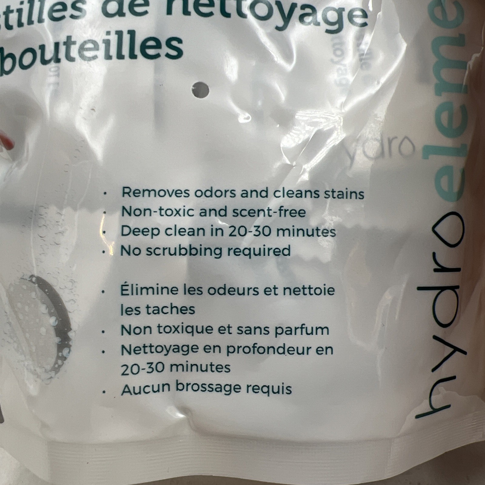 Water Bottle Cleaning Tablets 2x 12 packs Chlorinefree & Odorless Cleaner
