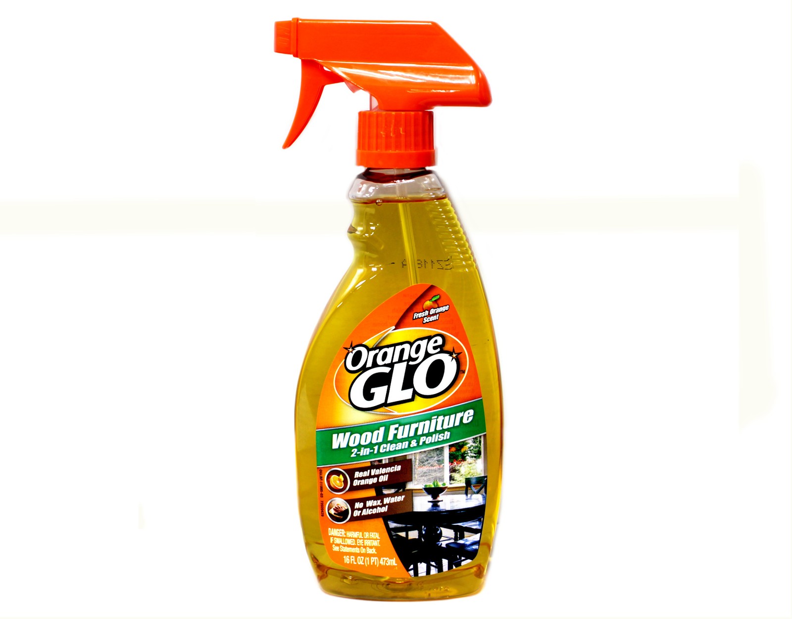 Orange Glo Wood Furniture 2-in-1 Clean & Polish, 16 oz. – Pack of 4